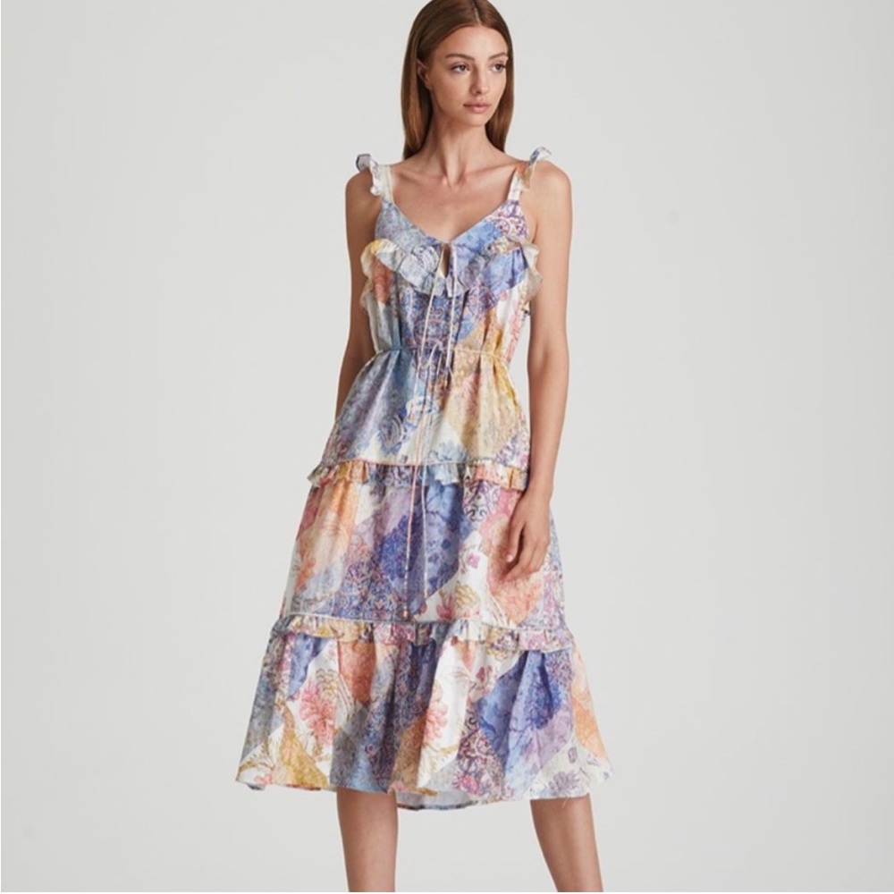 We Are Kindred | Floral Patchwork Sleeveless Dress - image 1